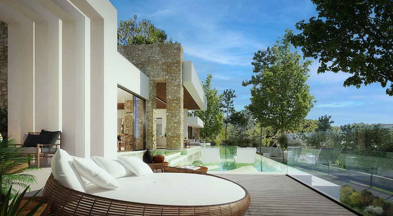 Schöne Neubauvilla in Roca Llisa neben Ibiza Golf