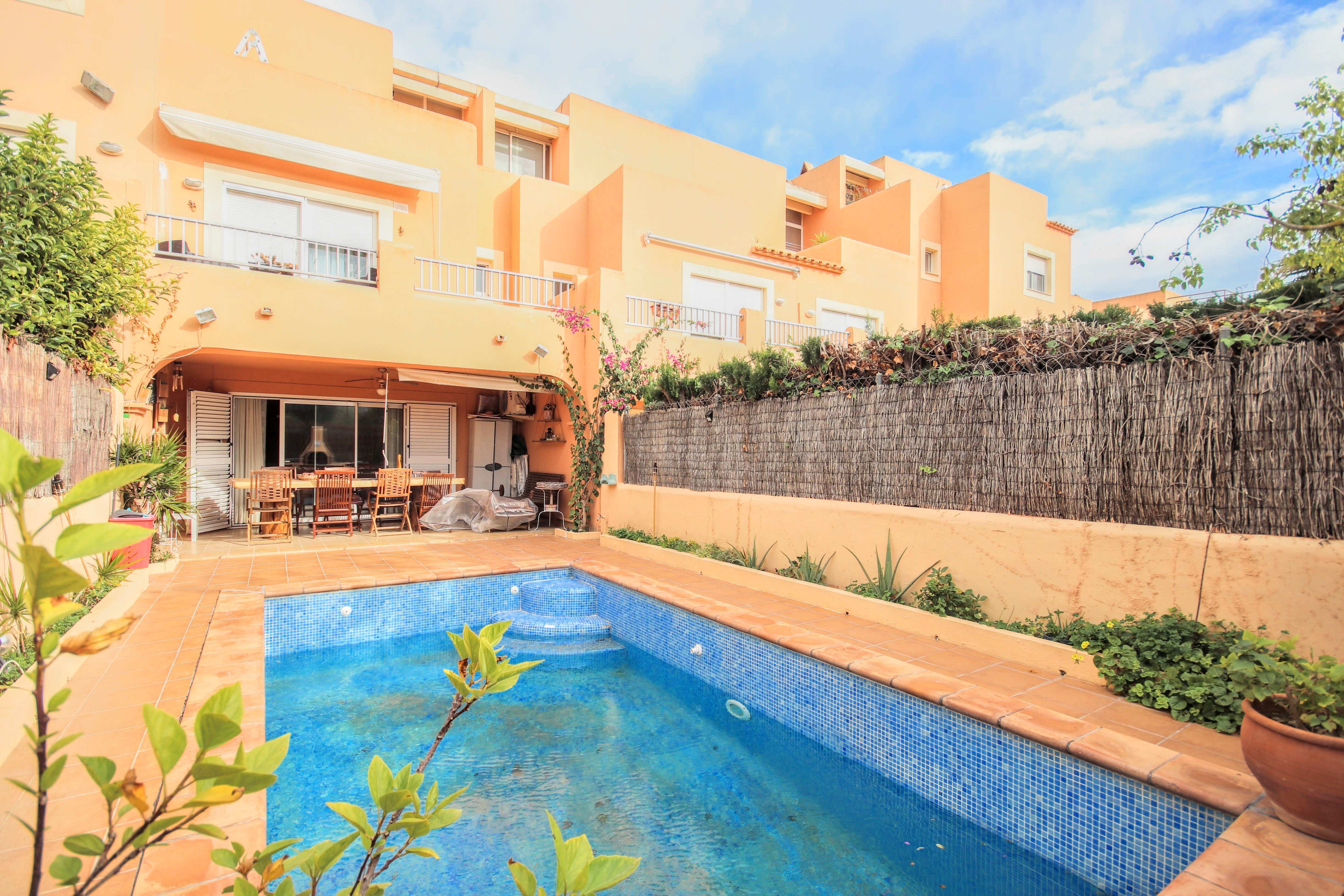 Large townside in Ibiza with private pool