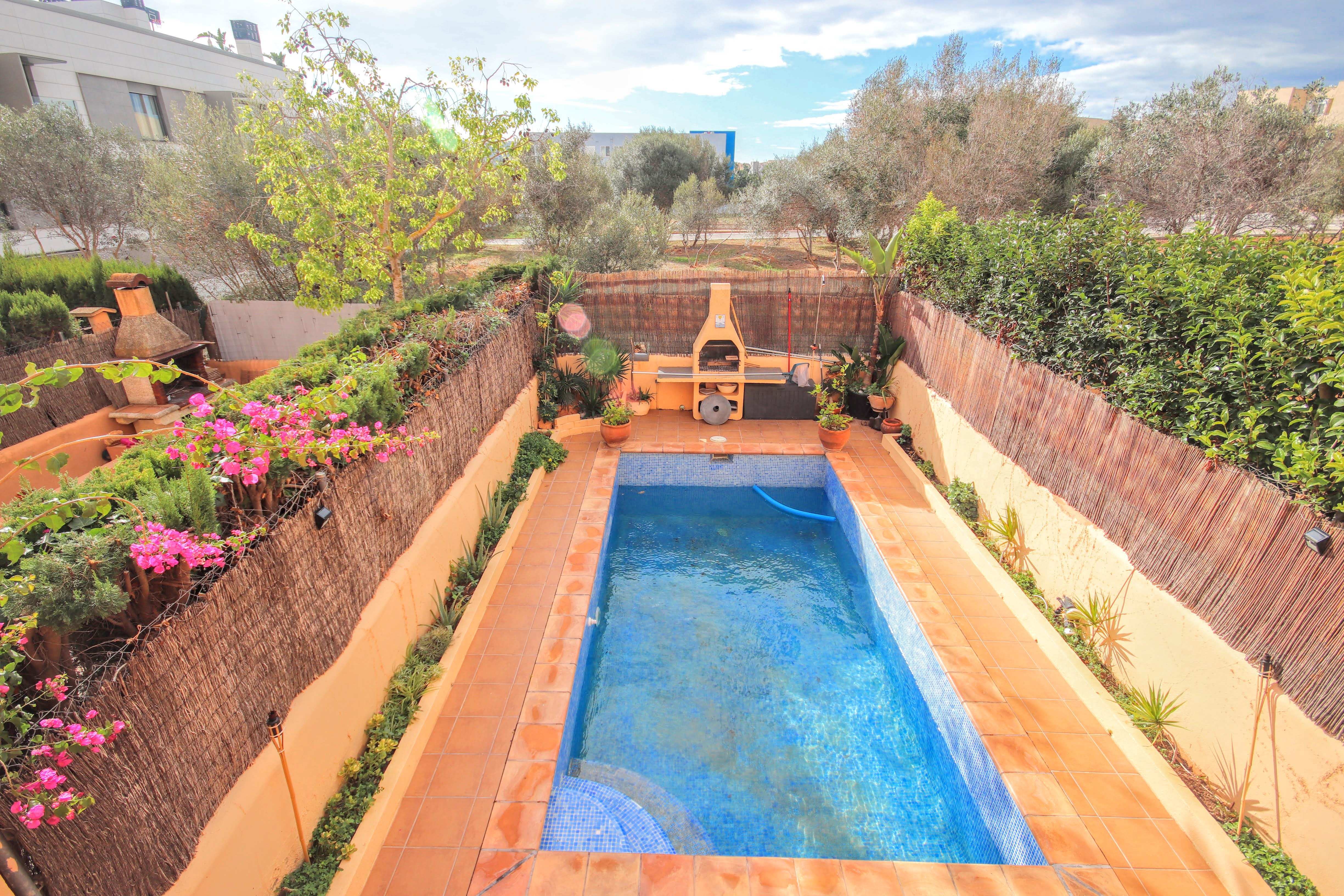 Large townside in Ibiza with private pool